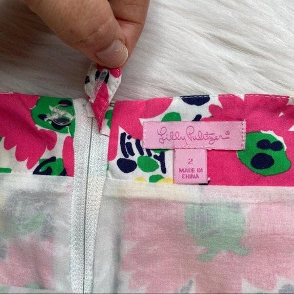 Lilly Pulitzer Callie Doodlebug Daisy Mini Skirt 2 - Picture 4 of 8